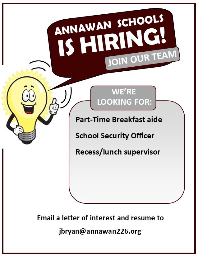 Positions available at Annawan Schools