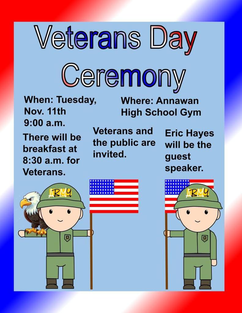 Veterans Day Ceremony Flyer