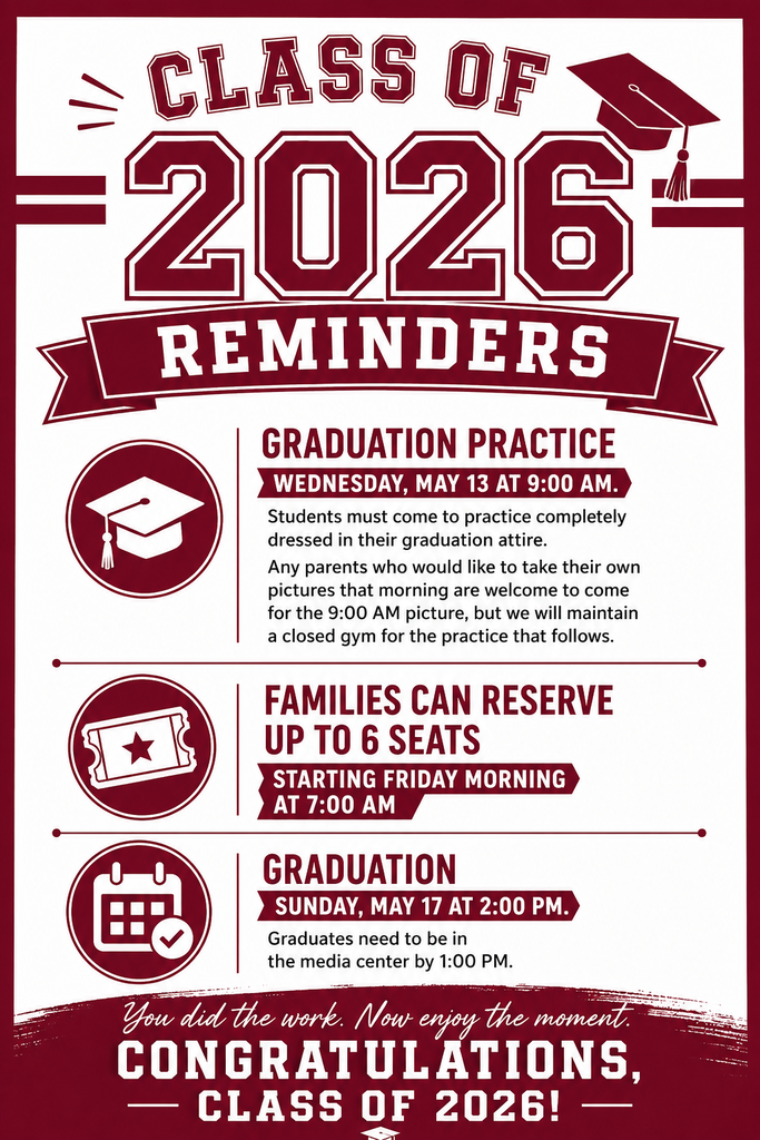 2026 grad reminders