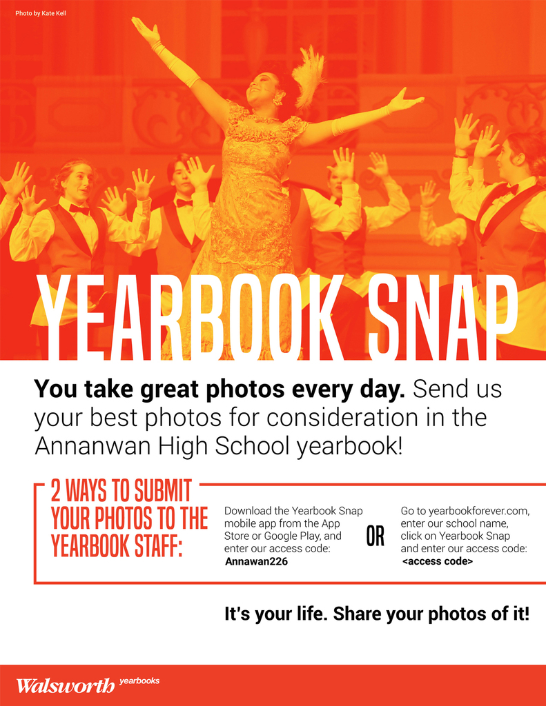 yearbook picture request flyer