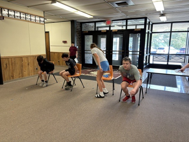students participating in field day activities