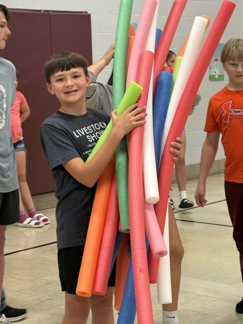 students participating in field day activities