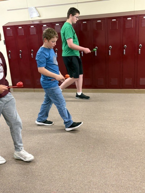 students participating in field day activities