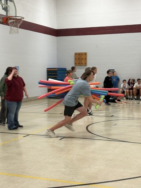 students participating in field day activities