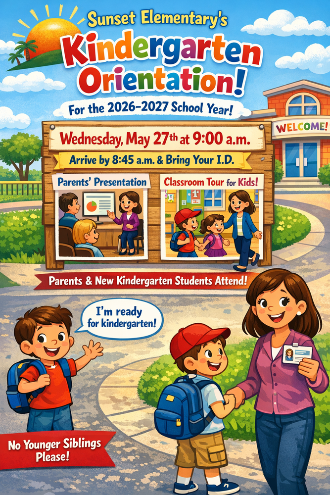 Kindergarten Orientation Flyer