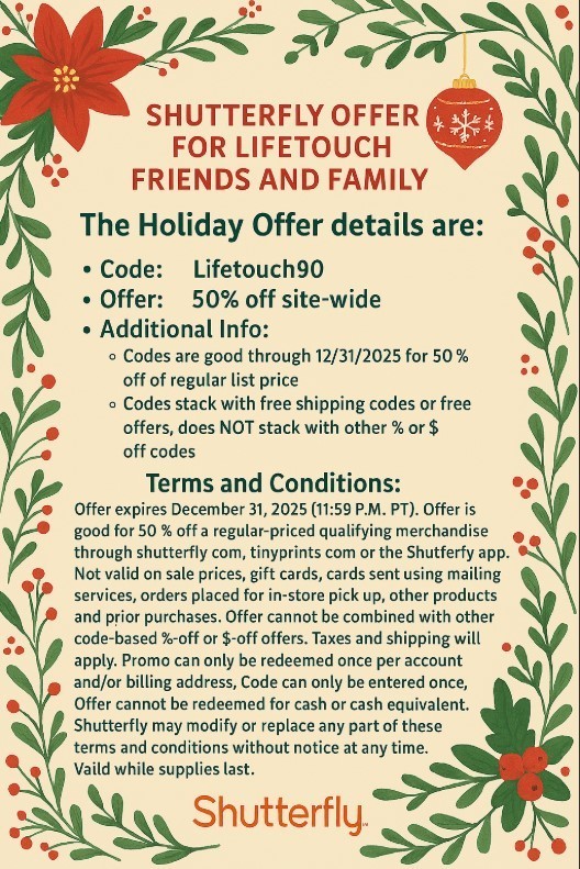 Shutterfly Offer
