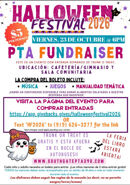 Halloween Festival Oct 26 Spanish