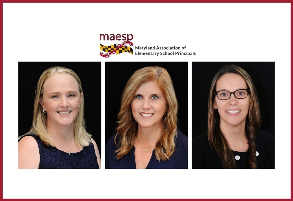 MAESP honorees Heather Garris, Colleen McFarland, and April Umile