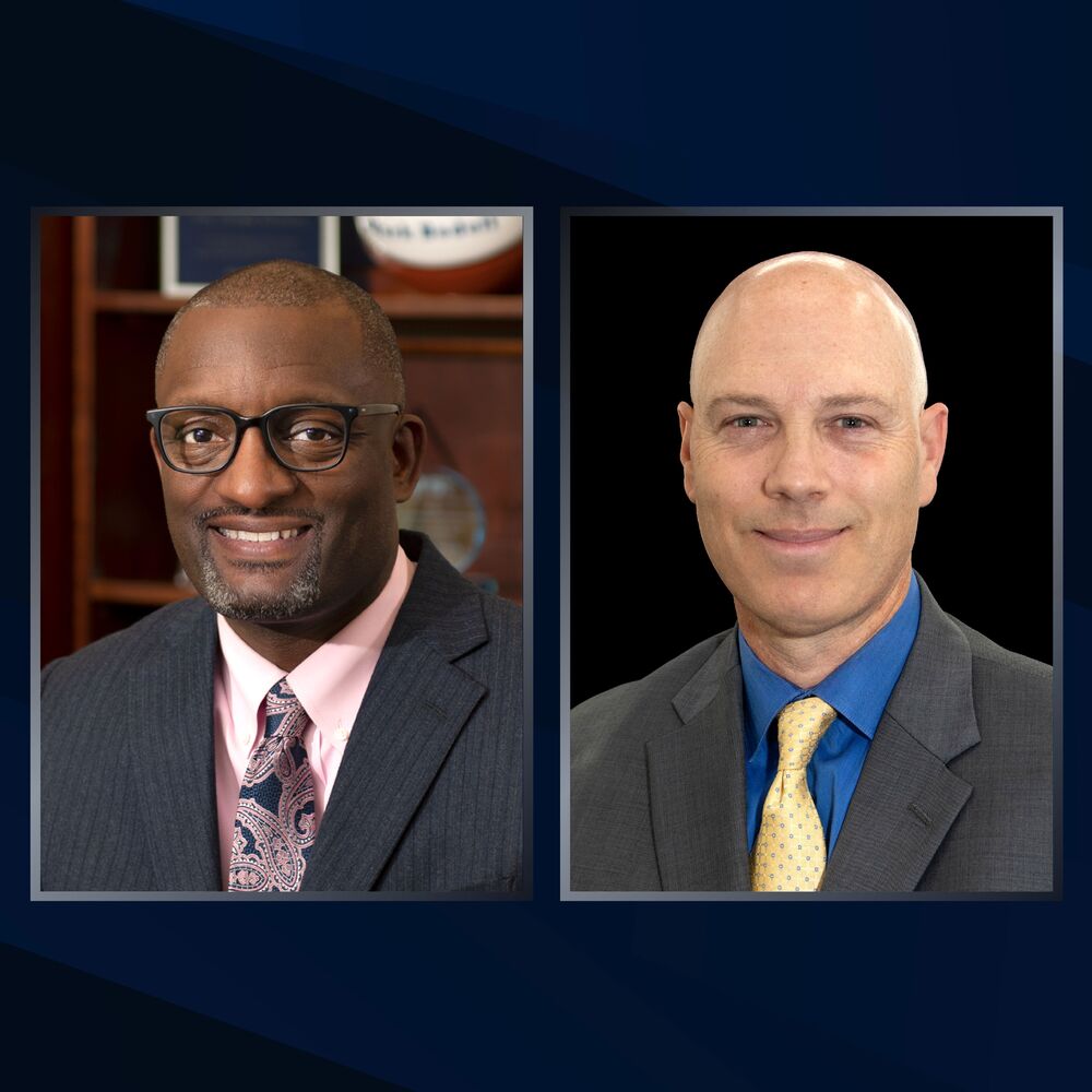Superintendent of Schools Dr. Mark Bedell and Chief Operating Officer Dr. Bill Heiser