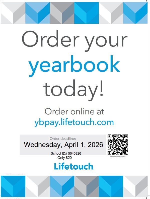 Yearbook Flyer 2025-2026 English