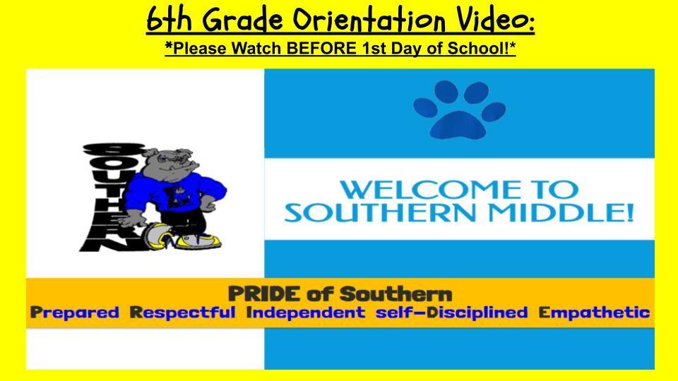 6th Grade Orientation Video
