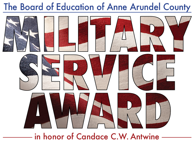 Military Service Award in Honor of Candace C.W. Antwine g raphic