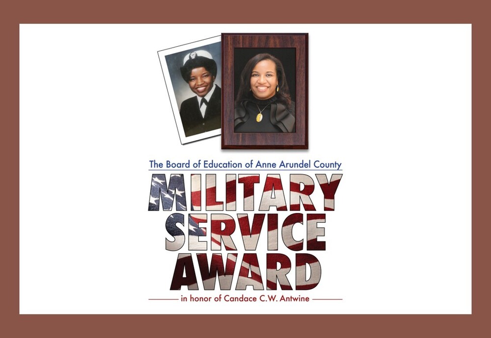 Military Service Award in Honor of Candace C.W. Antwine g raphic