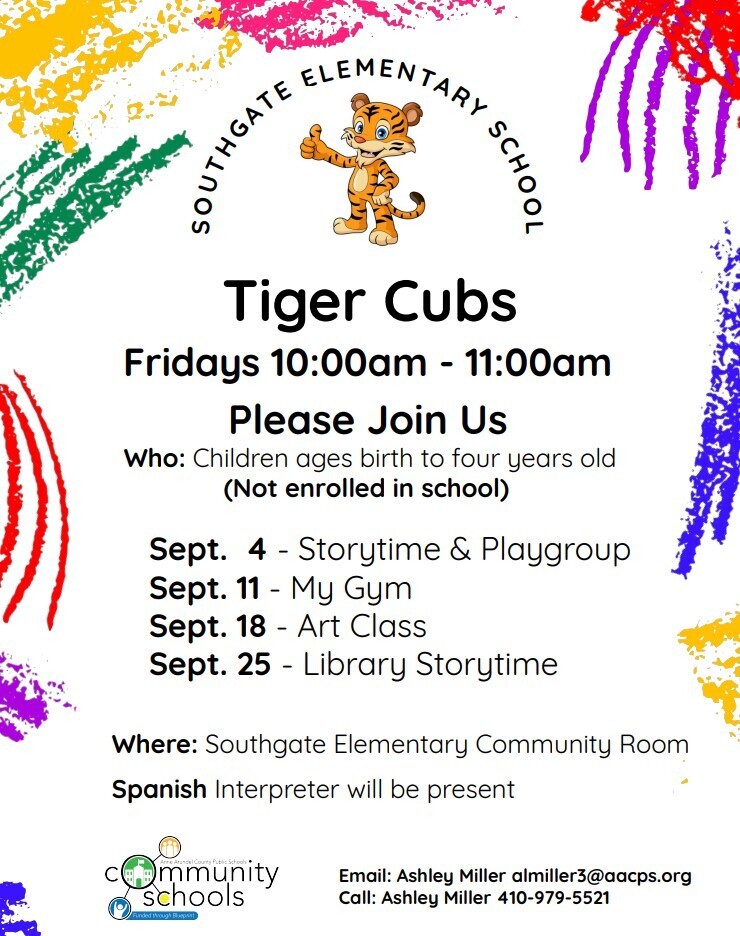 Tiger Cubs Sept 2026