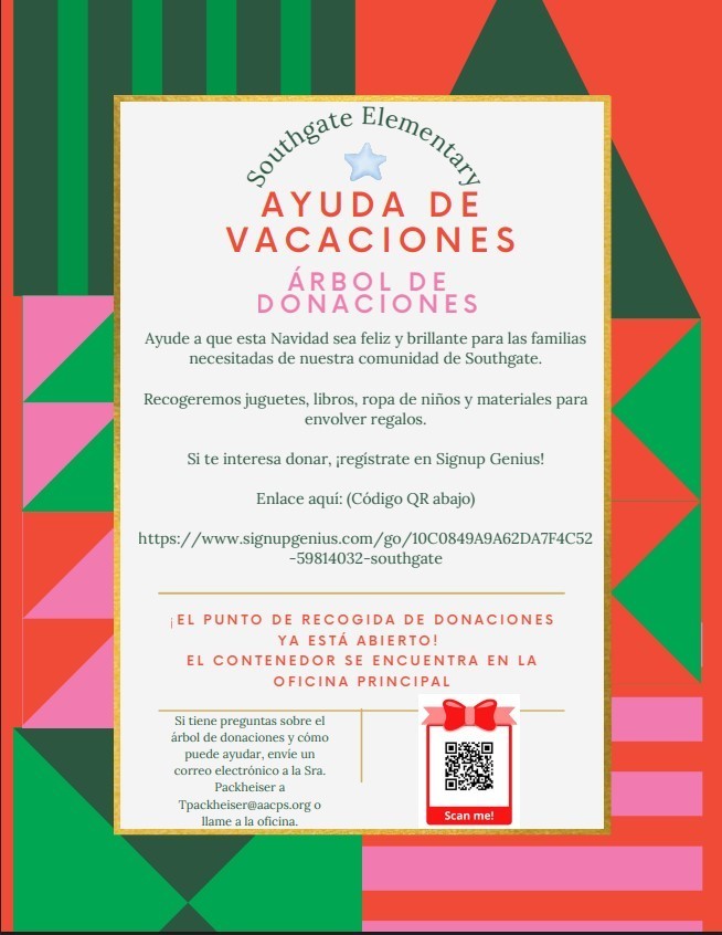 Holiday Giving Tree Spanish