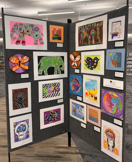 Youth Art Month Display