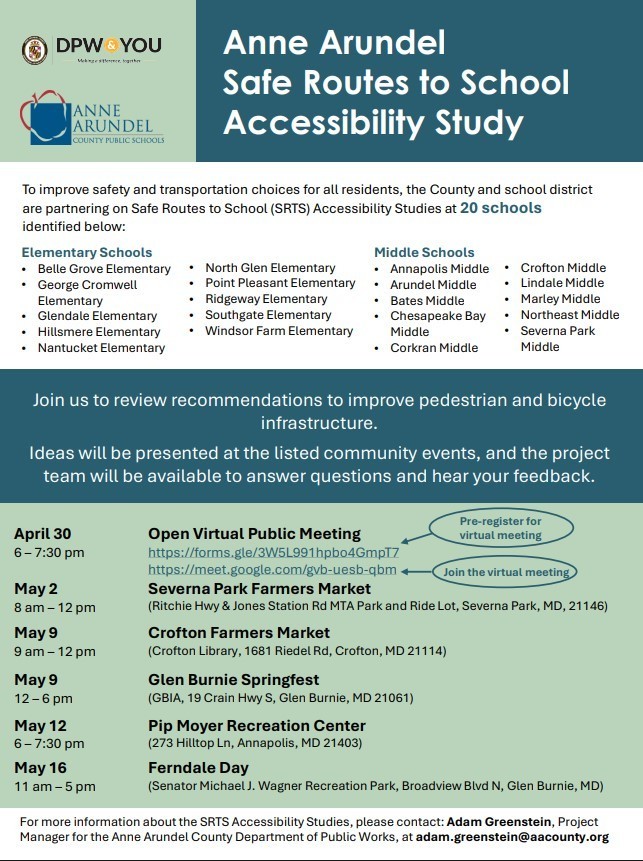 Safe Routes to  School Flyer