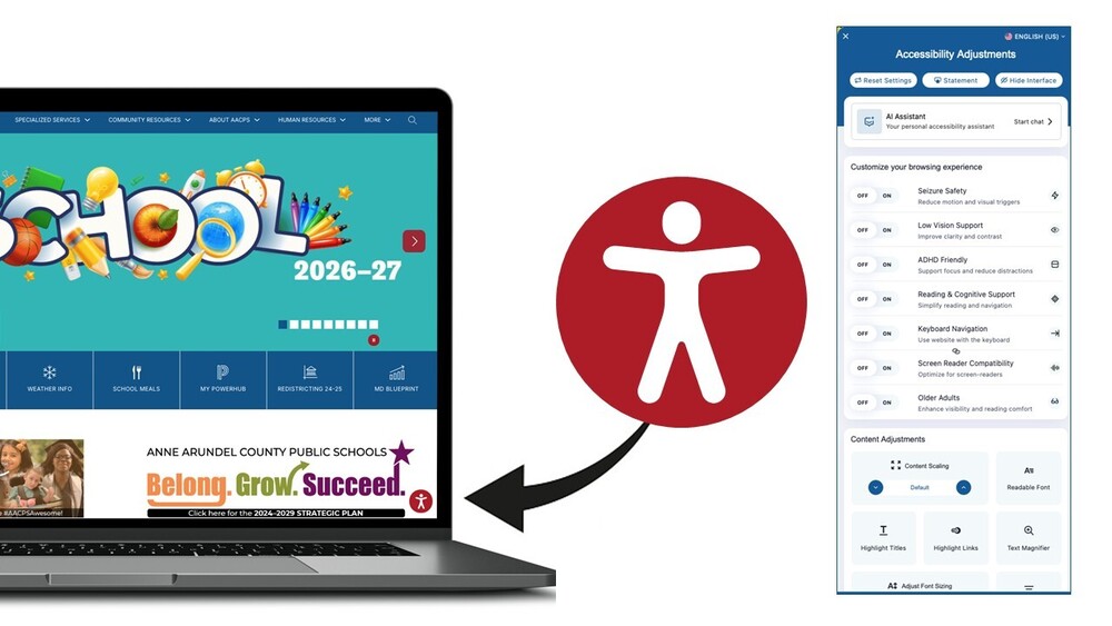 Image if accessibility button on website
