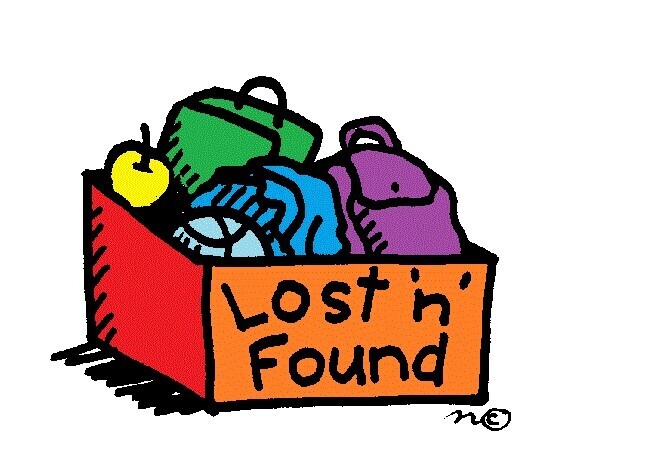 Lost N Found Box with a backpack and lunchbox