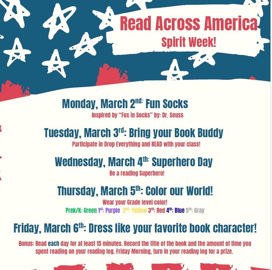 Read Across America Spirit Week