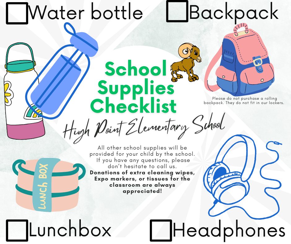 Pictures of school supplies