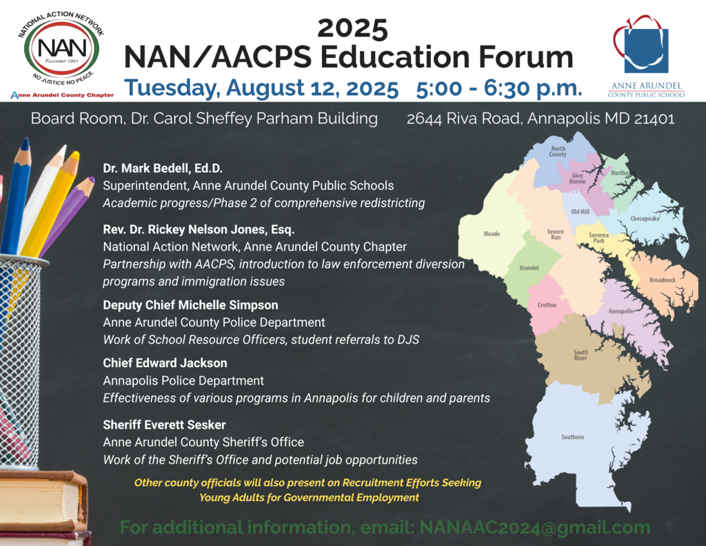 NAN/AACPS Forum flier