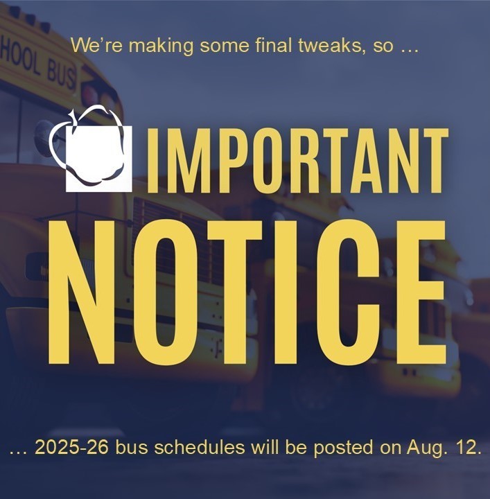 Bus schedules coming Aug. 12. 