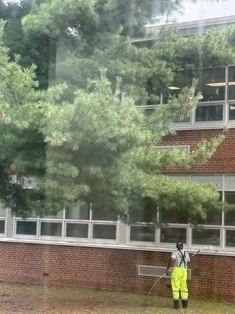 power washing bricks