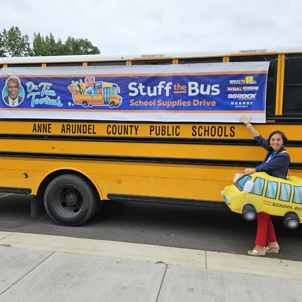 Linda Chandler and Stuff The Bus 