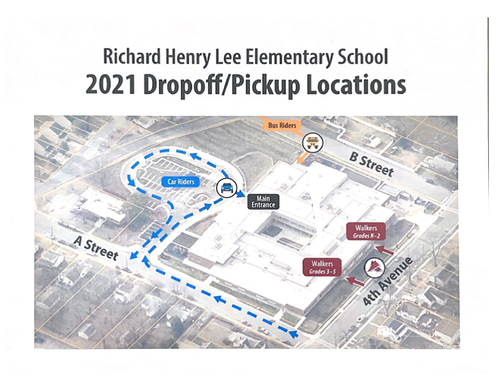 RHLee Arrival/Dismissal Map