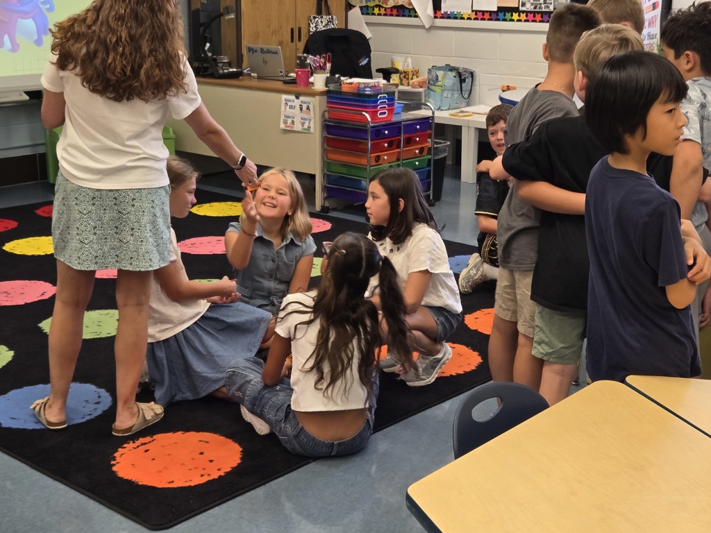 Teacher and students