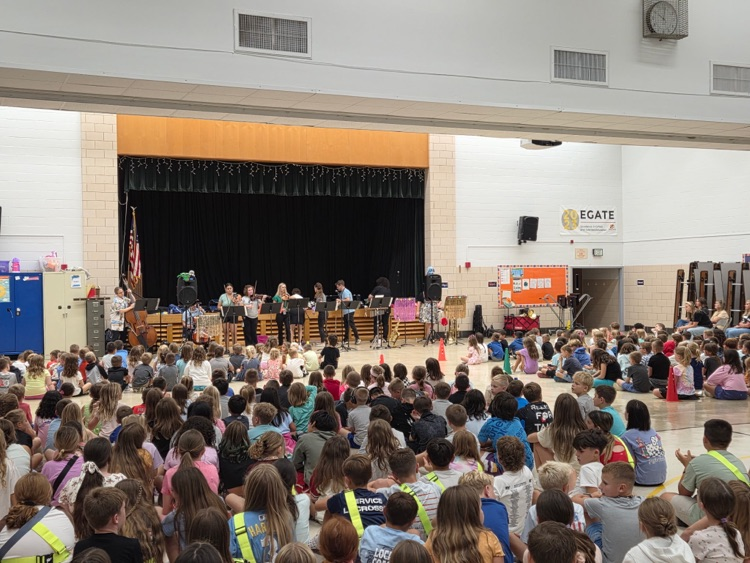 students at assembly