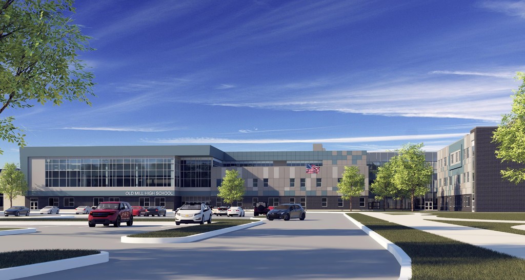 Old Mill HS artists rendering