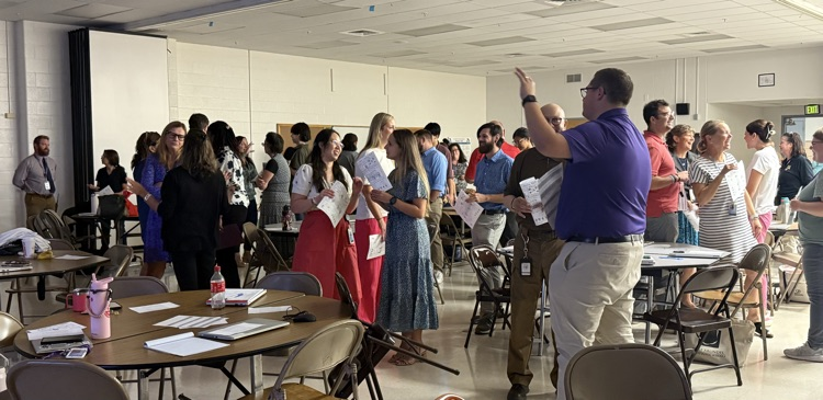 staff getting ready to collaborate