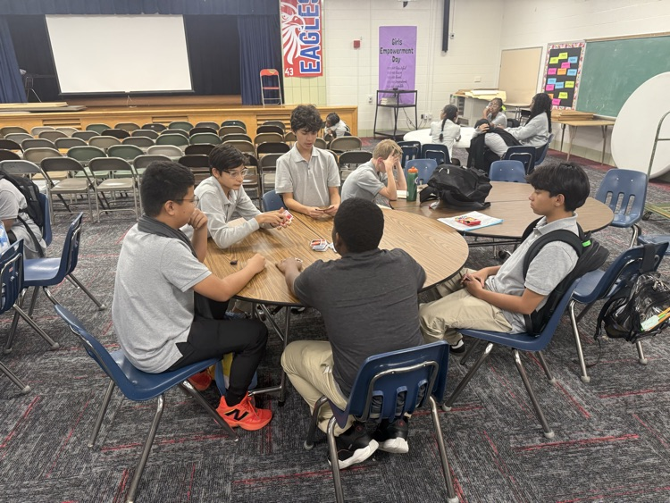 students playing a game 