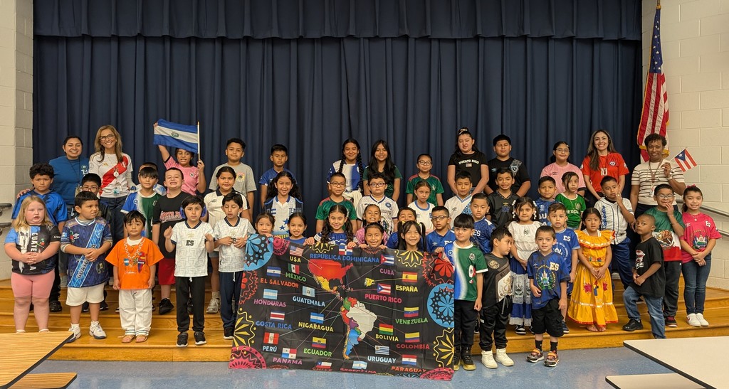 Students and staff wearing shirts