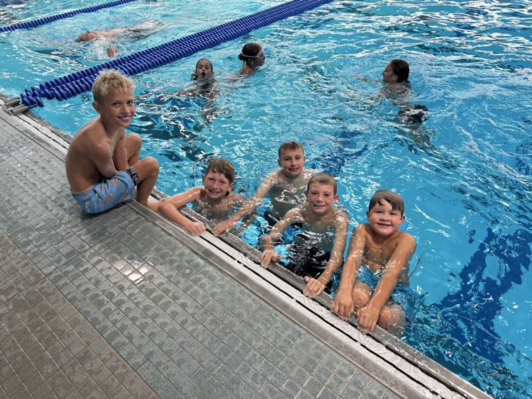 kids in pool
