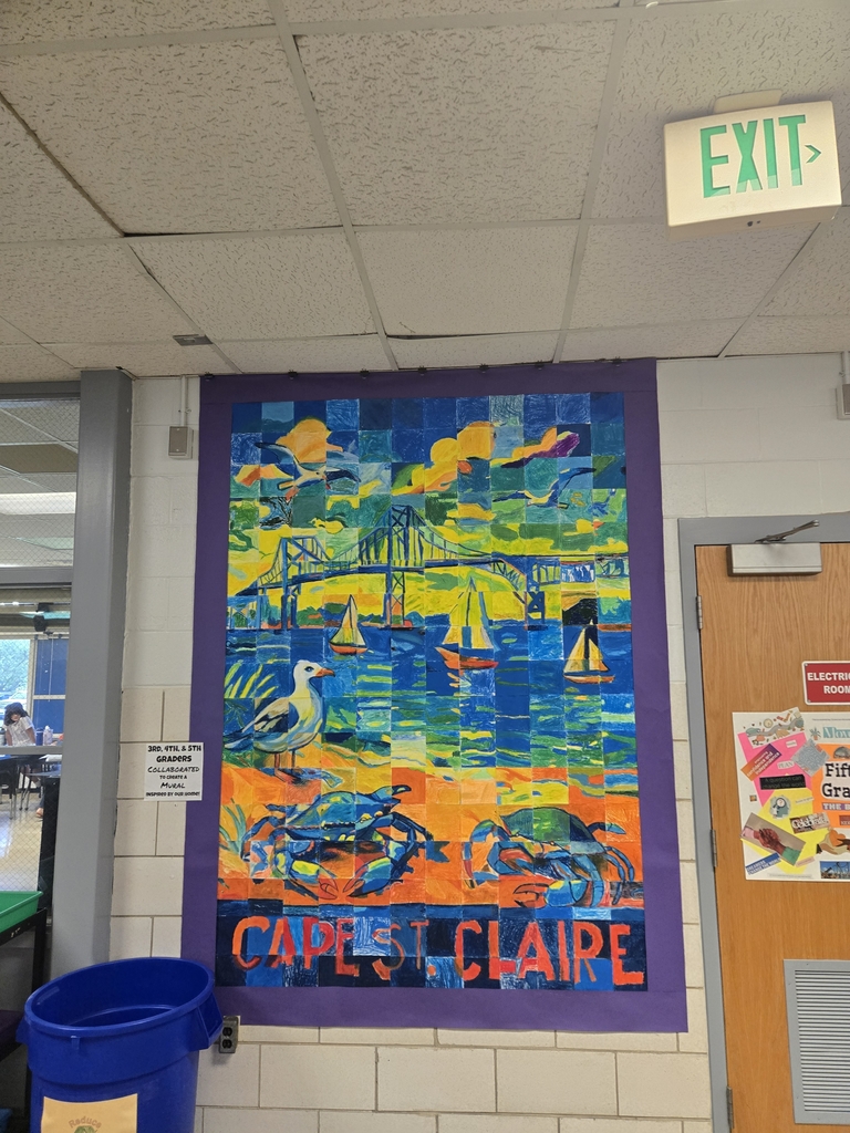 Mural of a bridge and beach scene