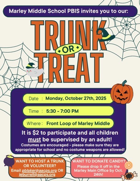 Trunk or Treat Support Needed