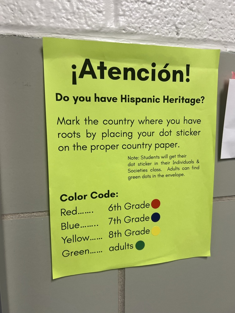 key for colors- staff, and each grade level 