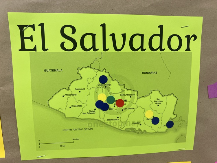 El Salvador map 
