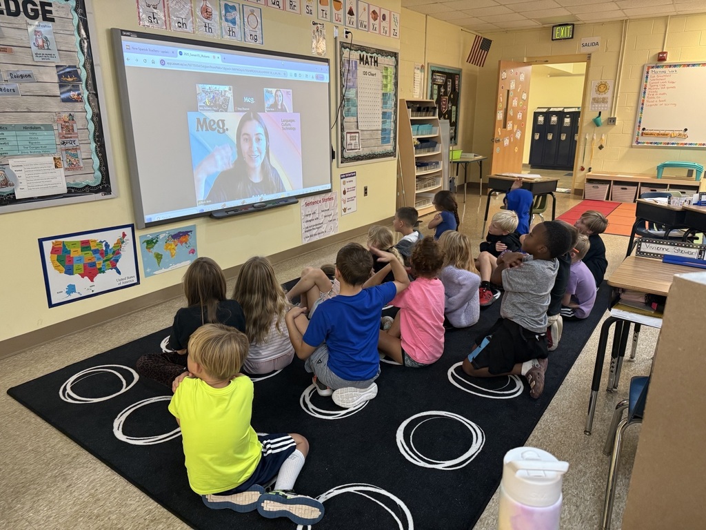 Students learning Spanish