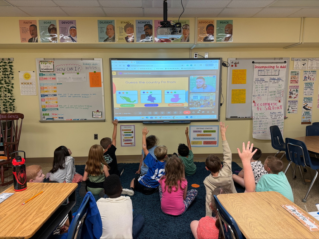 Students learning Spanish