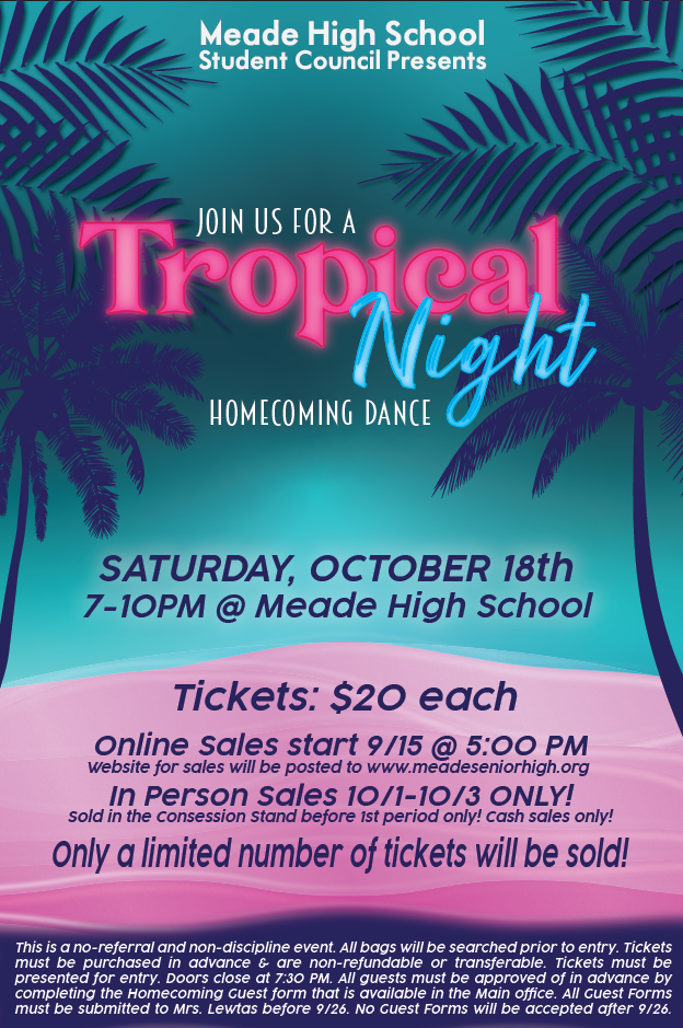Homecoming Dance Information Poster