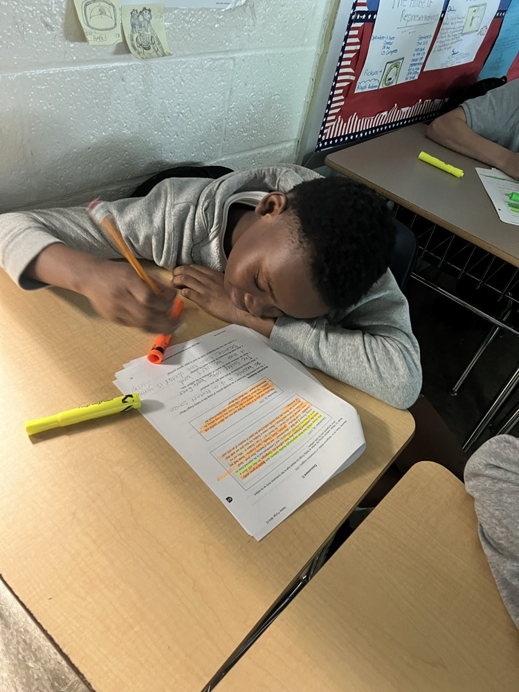 student highlighting