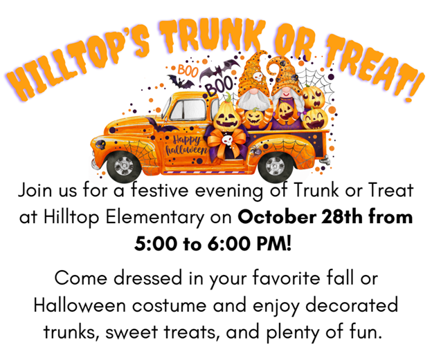 Halloween decorated orange truck