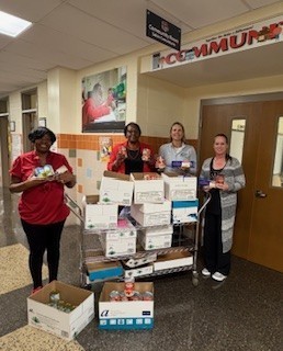 Continental Societies Inc. food donation to Southgate Community School