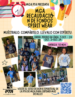 MGA Spirit Wear Flyer (Spanish)