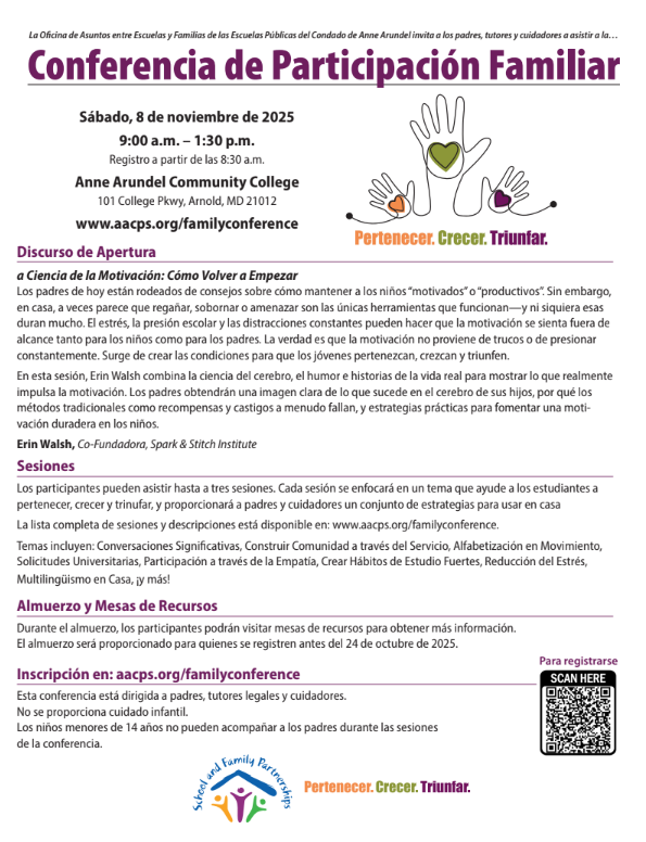 Family Involvement Flyer - Spn