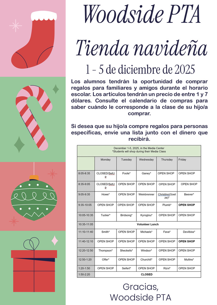 Holiday Shop Spanish